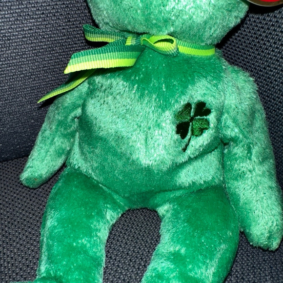 Ty Beanie Babies Dublin Bear Green Collectible NWT NEW 2002 vintage clover - Picture 3 of 16